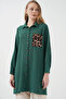 5851 pocket detailed shirt tunic - emerald green - 3