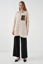 5851 pocket detailed shirt tunic - beige - 2