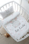 Mother's Side Crib Bedding Set (60X100) - for Baby Series - Pink Eared Rabbit