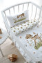 Mother's Side Crib Bedding Set (60X100) - Iconic Series - Gazelle Playing with a Butterfly - 3