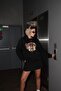 Black Gennine Dicries Skulls Hooded Sweatshirt - 8