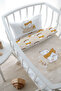 Mother's Side Crib Bedding Set (60X100) - for Baby Series - Brown Scarf Bear - 3