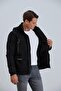 Men's Coat Removable Hood Zipper Detailed Cotton - 5