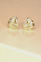 Xuping Leaf Earrings with Rhinestone - 4