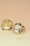 Xuping Leaf Earrings with Rhinestone - 3