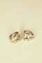 Xuping Leaf Earrings with Rhinestone
