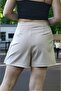Pleated High Waist Mini Skirt - 2