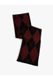 Diamond Patterned Long Scarf