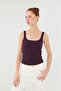 Thick Strap Basic Tank Top A13404-J5 - 3