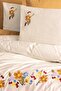 Ranforce Embroidered Double Duvet Cover Set - Pamuya Mustard - 2