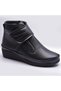 Women's Black 140 Orthopedic Sole Velcro Black Mother Boots Women's Boots Boots - 8