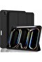 iPad Pro 13-inch (2024 M4, 7th Gen) Case with Pencil Holder, Auto Wake/Sleep (Black)