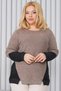Plus Size Color Transition Soft Sweater - 8