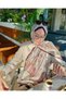 Beauty Ethnic Pattern Vural Silk Women's Shawl - 2