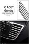 Silver Color Car Interior Air Conditioner Grille and Strip Trim Set
