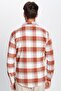 Men's Slim Fit Slim Fit Lumberjack Single Pocket Checked Winter Shirt - 5