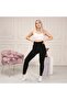 Women's Thick Winter Yüksel Waist Inside Fleece Plush Double Stitched Black Thermal Tights - 4