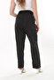 Women's Large Size Black Cup Detailed Side Belt Elastic Lycra Jeans 65N37728 - 6