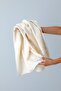 Nuva Hit Cream - 2 Pieces 70X140 cm Bath / Hand / Face Towel Set 100% Pure Cotton - 2