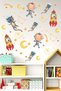 Space Themed Kids Room Sticker Set