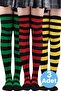 Women's Thick Stripe 3-Piece Knee High Socks