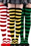 Women's Thick Stripe 3-Piece Knee High Socks - 6