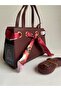 Handbag Burgundy Women's Hand Bag - 2