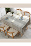 Gray Plaid Kitchen Dining Table Cover Living Room Tablecloth - 2