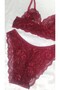 Women's Claret Red Daily Bralet Suit Bra - 3