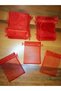 Organza Tulle Pouch, 100 Pieces, Red (9X12 cm) Henna, Baby, Snack, Engagement, Wedding, Red Model - 9