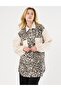 Elastic Drawstring Leopard Pattern Jacket Black - 2