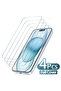4 قطع من واقي الشاشة الزجاجي المقوى لهاتف iPhone 16 Pro Max، 4 قطع من واقي الشاشة الزجاجي المقوى الكامل لهاتف iPhone 11 و12 و13 و14 و15 و16 Pro Max