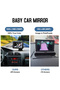 Rear View Monitor 4.3'' IPS Screen Baby Car Mirror Adjustable Wide View Angle for Infants Kids Pe... - 4