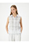 Sleeveless Shirt Button Classic Collar Standard Cut - 3