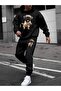 Men's Dog Printed Hoodie & Sweatpants Set - Hooded Sweatsuit Set