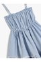 Layered Ruffle Detailed Lace Detailed Strap Dress - 3