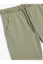 Basic Shorts with Textured Waistband and Pockets - 3