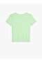 Cotton Slim Fit Crew Neck T-Shirt - Short Sleeve and Ribbed - 2