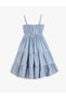 Layered Ruffle Detailed Lace Detailed Strap Dress - 2