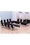 Vorm 136-14 U-Shaped Conference Meeting Table for Office - 12 Seater, Black