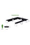 Vorm 136-16 U-Shaped Conference Meeting Table for Office - 12 Seater, Black - 4