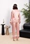 Satin Women's Pajama Set - 1320 Brandy - 3