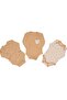 Unisex Brown Beige Leaf Patterned 3-Piece Bodysuit Set - 5