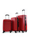 Travel Luggage 3 Pcs Lightweight Trolley Set -ABS-RED