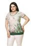 Women's Plus Size Summer Green Bodysuit A6-3018-1 - 2