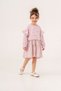 Floral Print Girls' Dress with Ruffled Sleeves