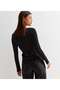 Women's 2-Piece Flounce Collar Long Sleeve Snap Fastener Bodysuit - 6