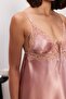 طقم جهاز عروس من الساتان 4 قطع، باللون Brandy - 7010 - 4