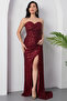 Sweetheart Neckline Pleated Side Piece Pleat Evening Dress 13458 - 4