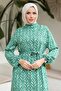 Ahest Woven Viscose Dress 1328 - Green - 4